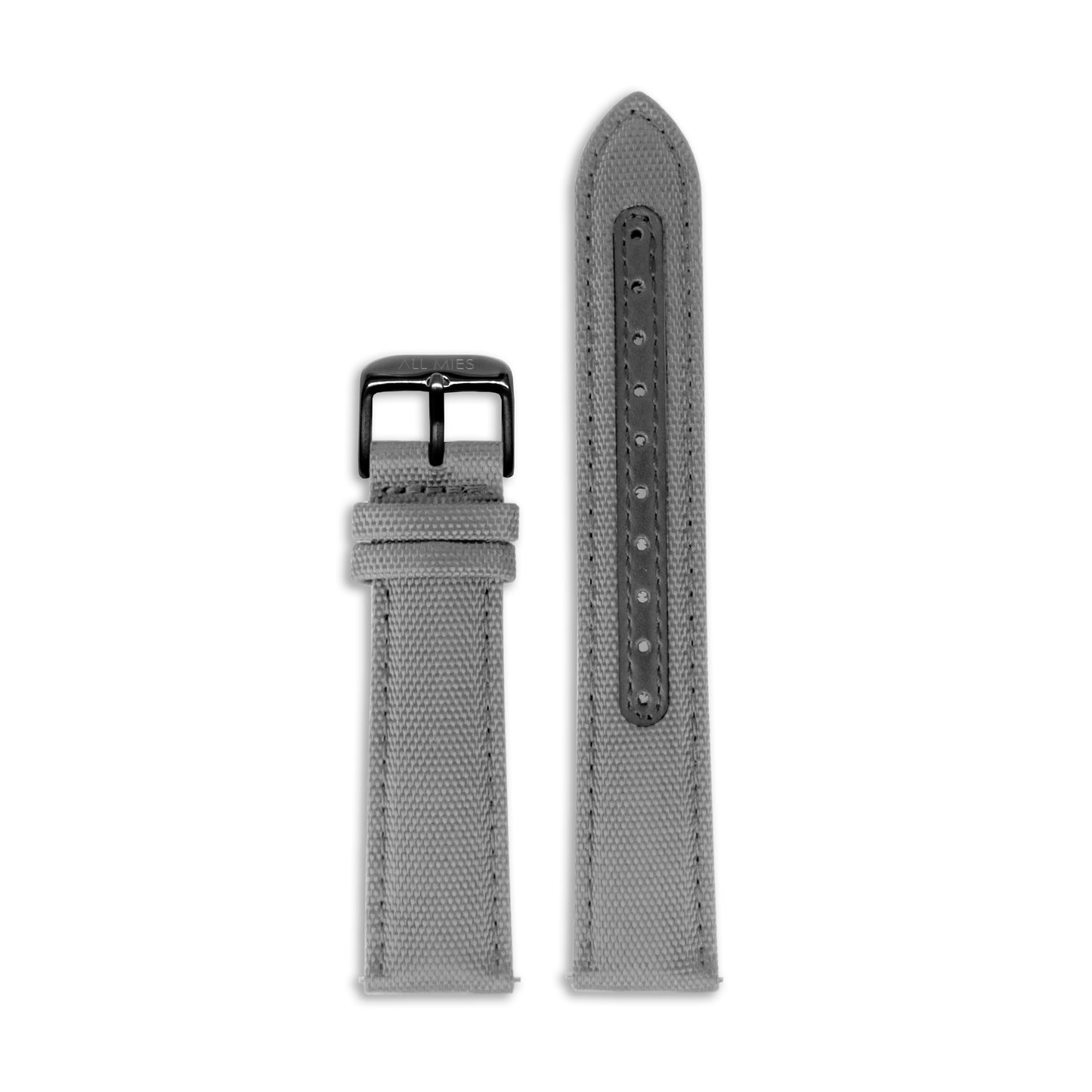 All Mies - Gray Canvas Strap - Black Buckle