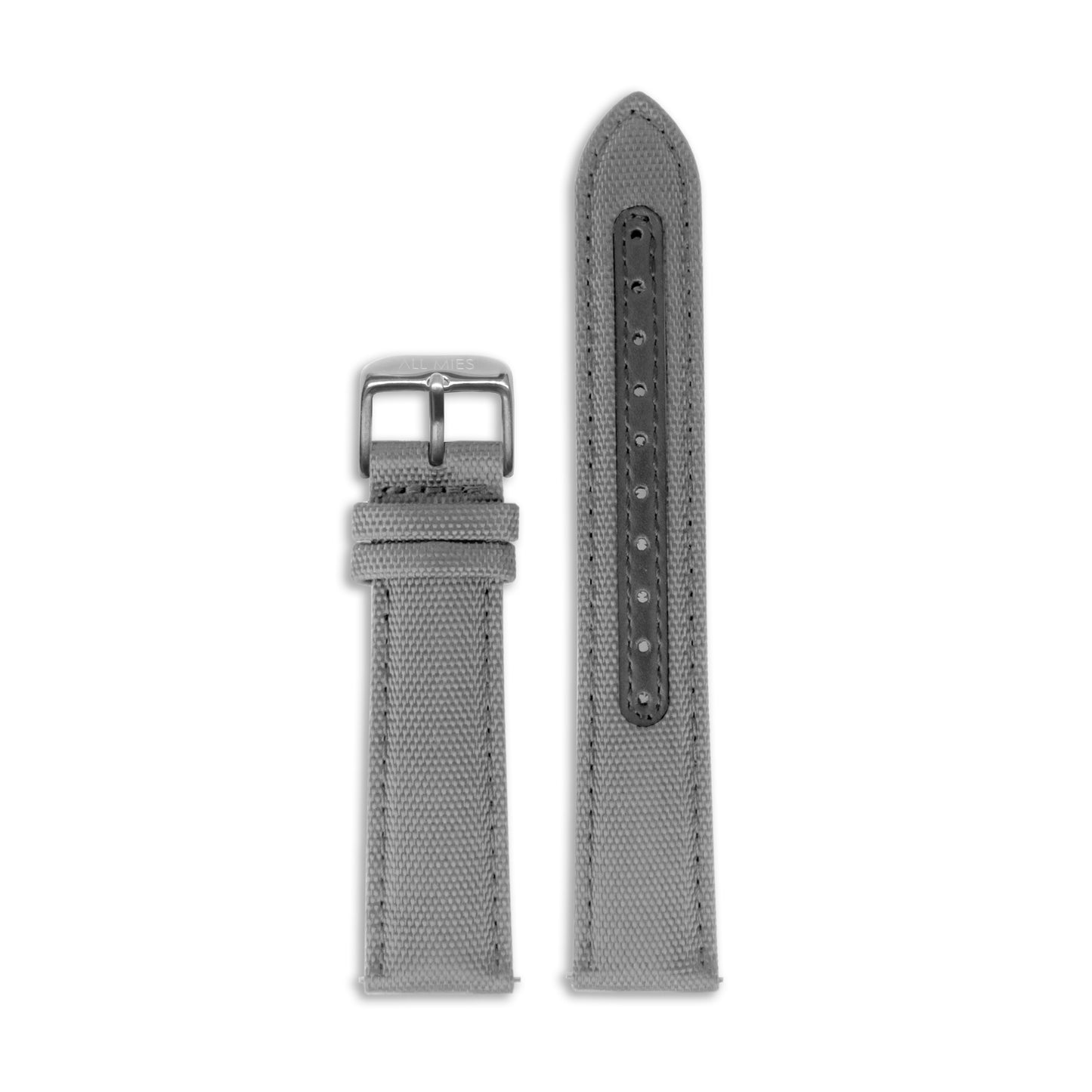 All Mies - Gray Canvas Strap - Steel Buckle