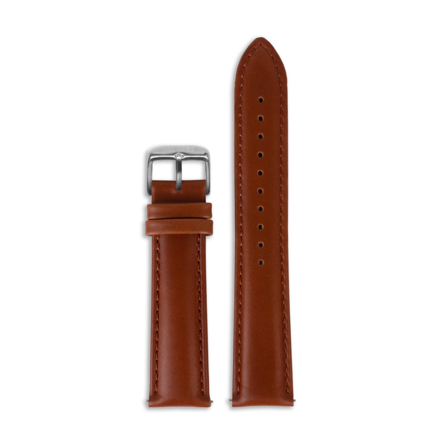All Mies - Tan Leather - Steel Buckle